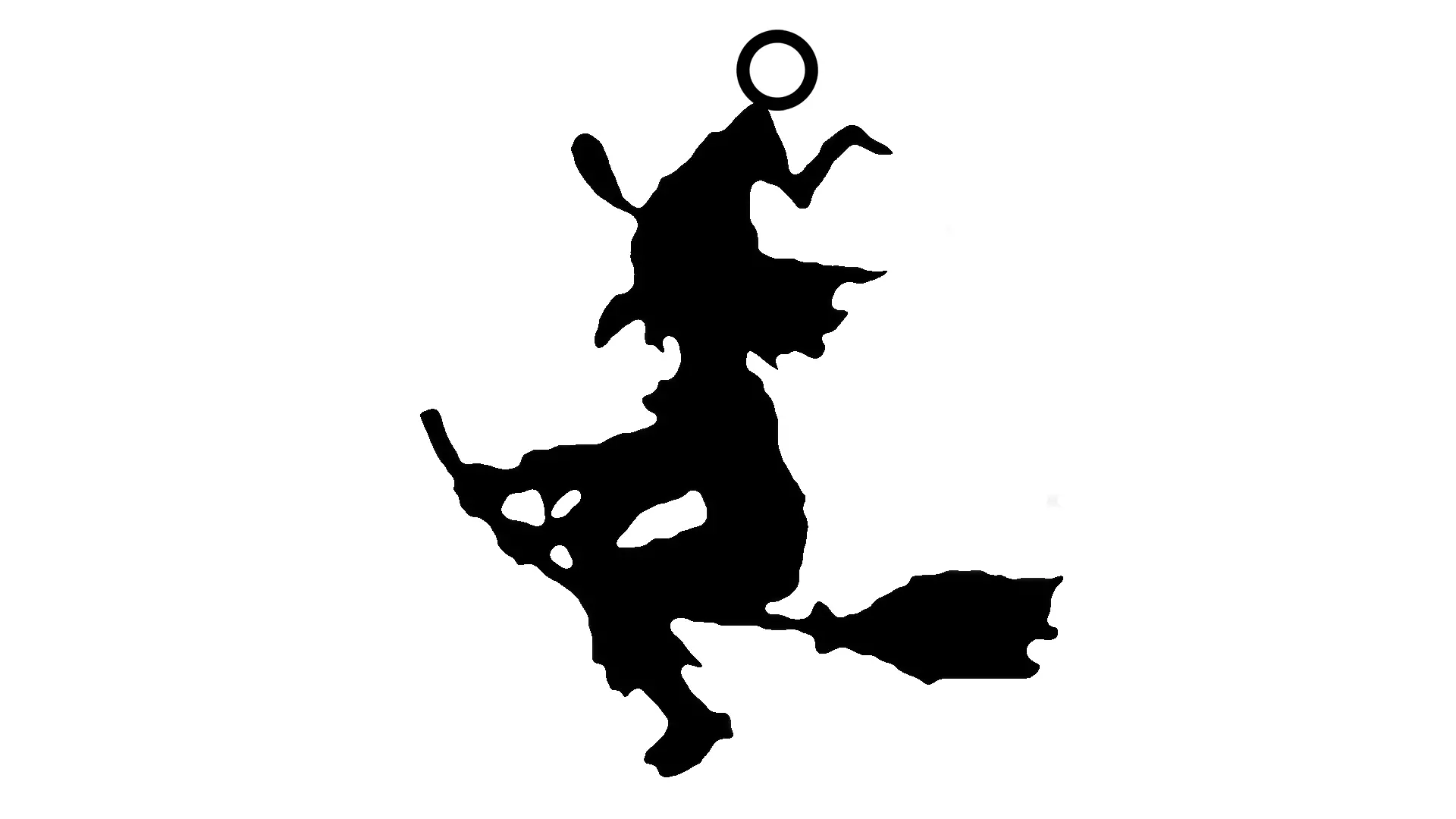 Keyring Halloween 3D print model_1