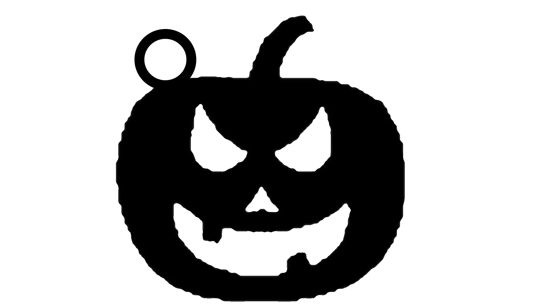 Keyring Halloween 3D print model_2