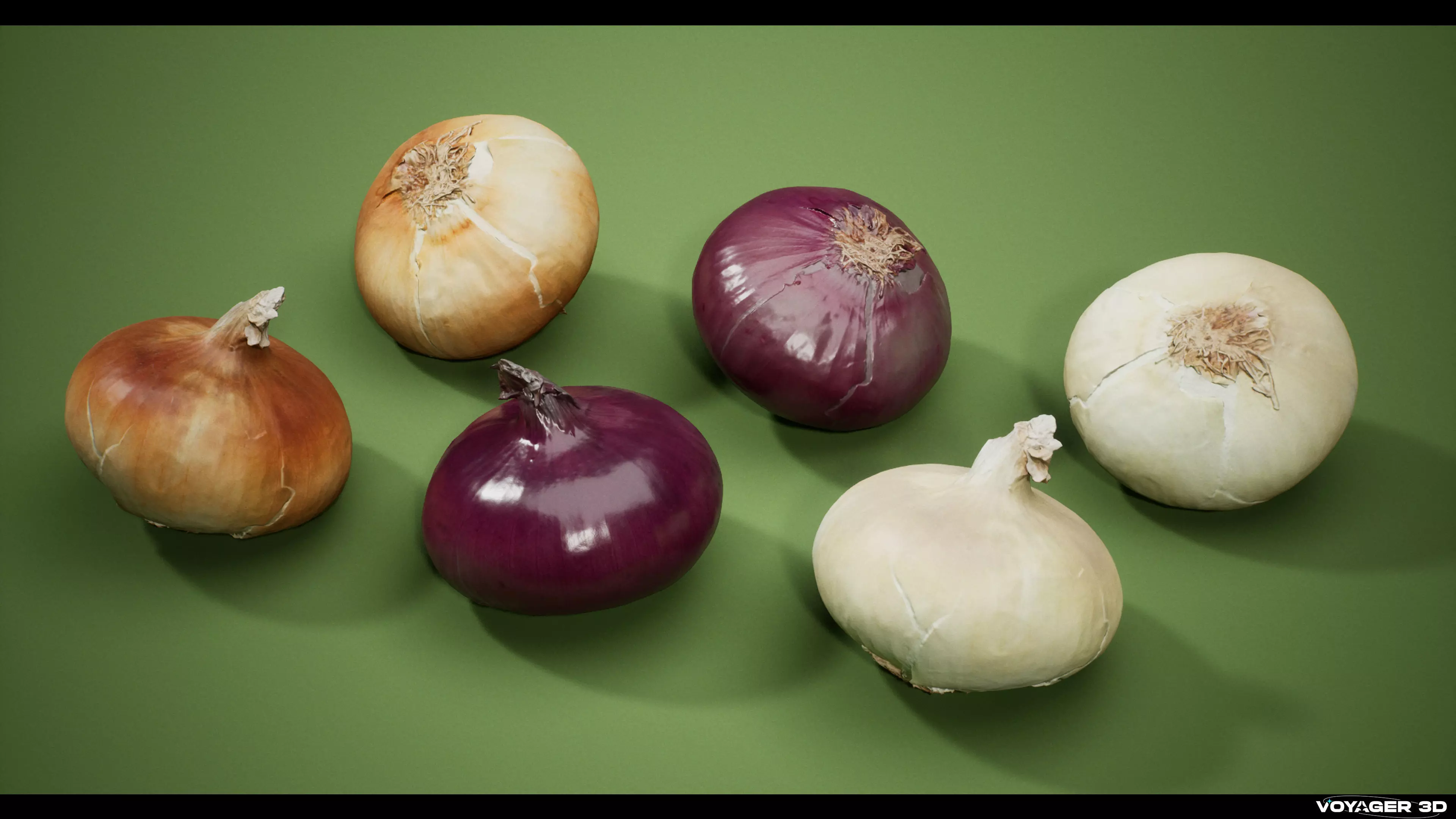 Scanned Vegetable Pack Vol 01 Low-poly 3D model_4