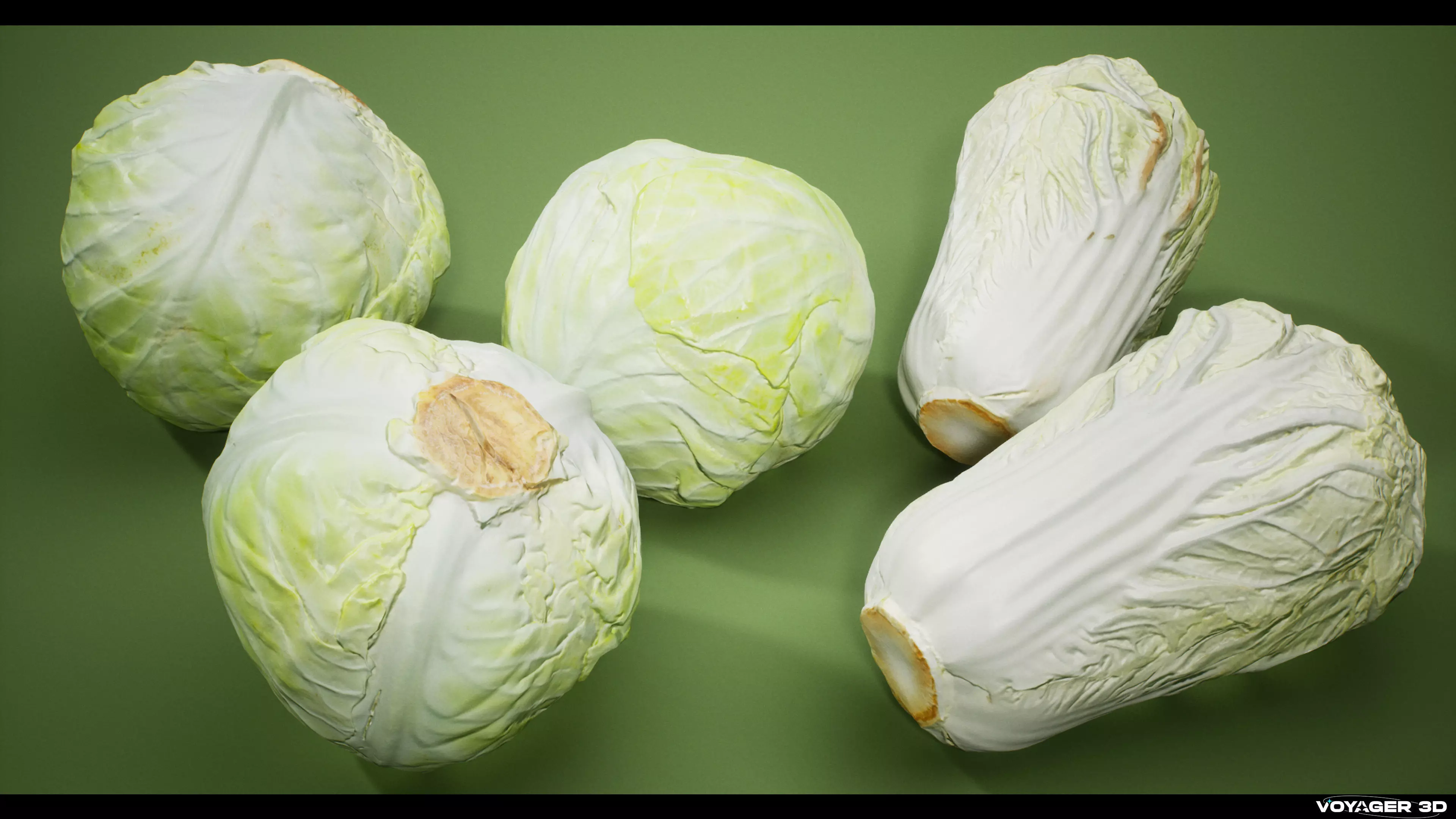 Scanned Vegetable Pack Vol 01 Low-poly 3D model_2