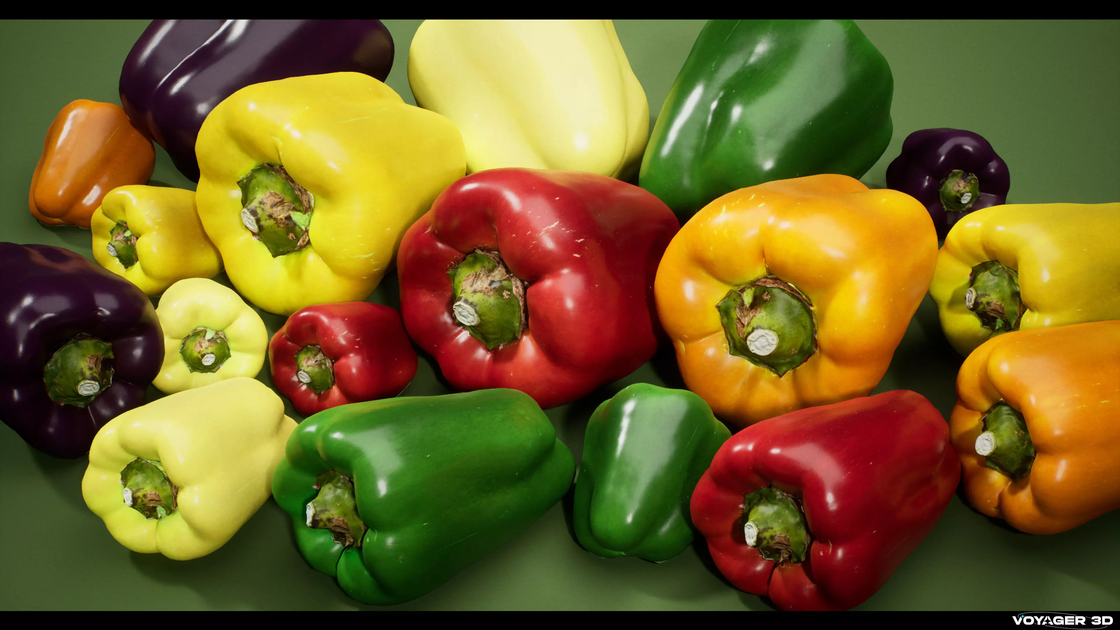 Scanned Vegetable Pack Vol 01 Low-poly 3D model_5