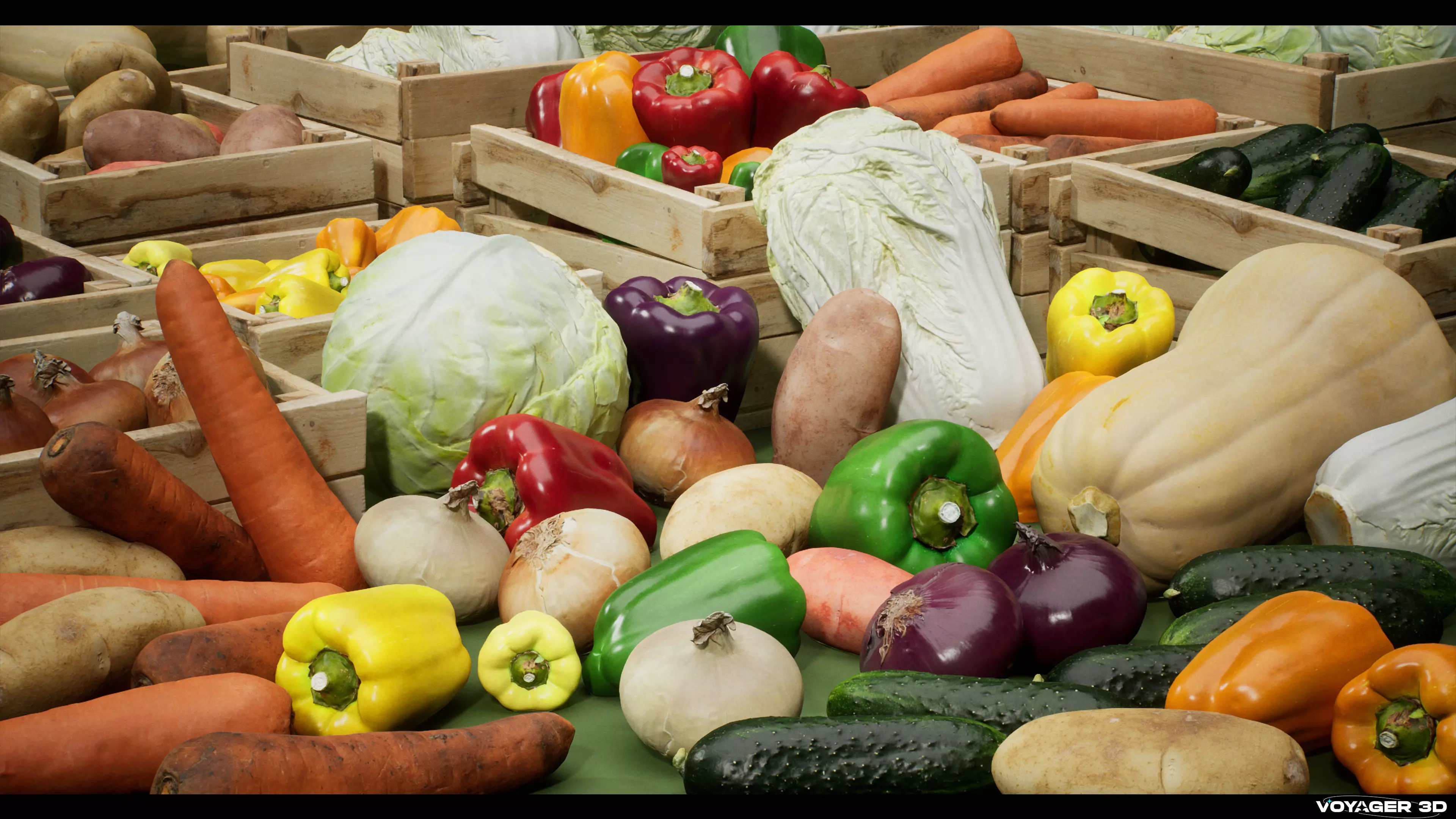 Scanned Vegetable Pack Vol 01 Low-poly 3D model_8