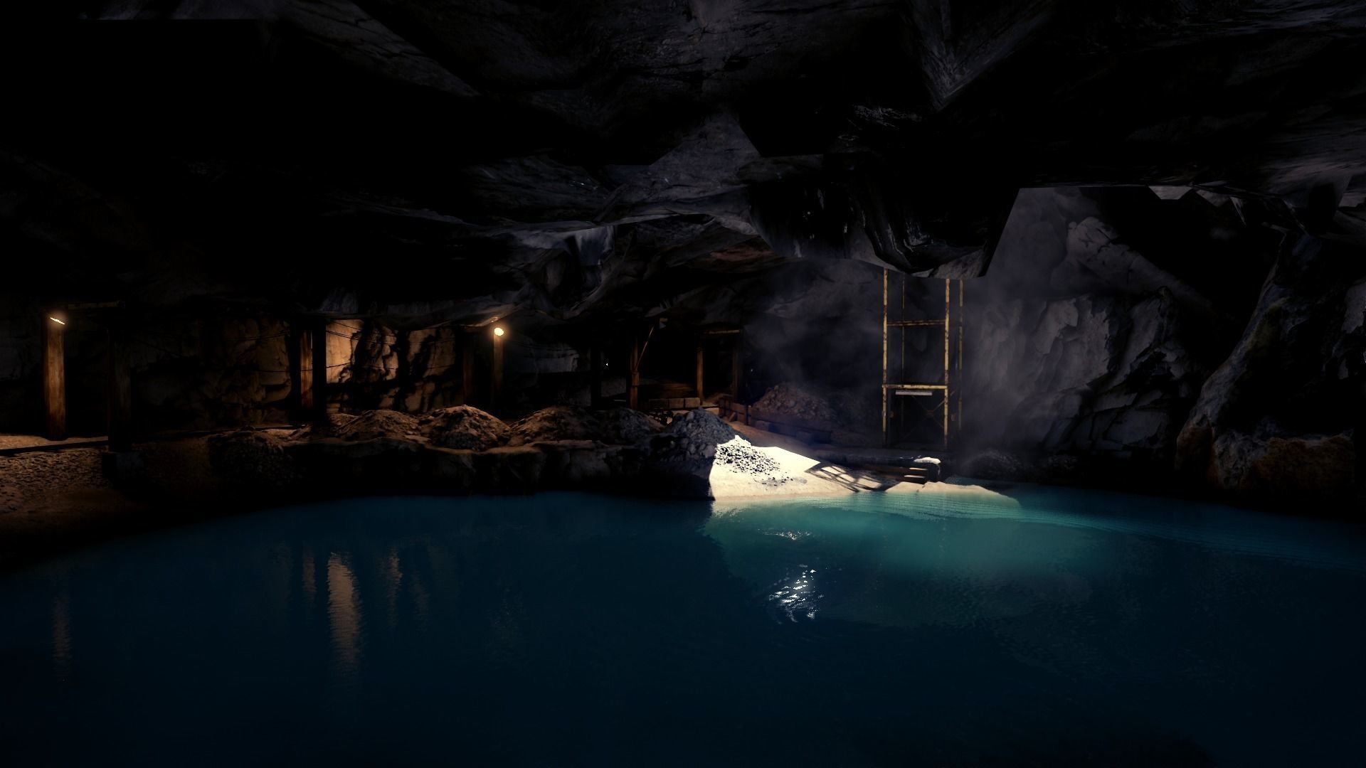 Arid Environment Rocks UE4 project Low-poly 3D model_5