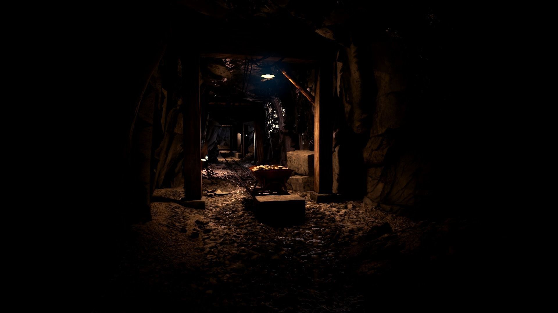 Arid Environment Rocks UE4 project Low-poly 3D model_9