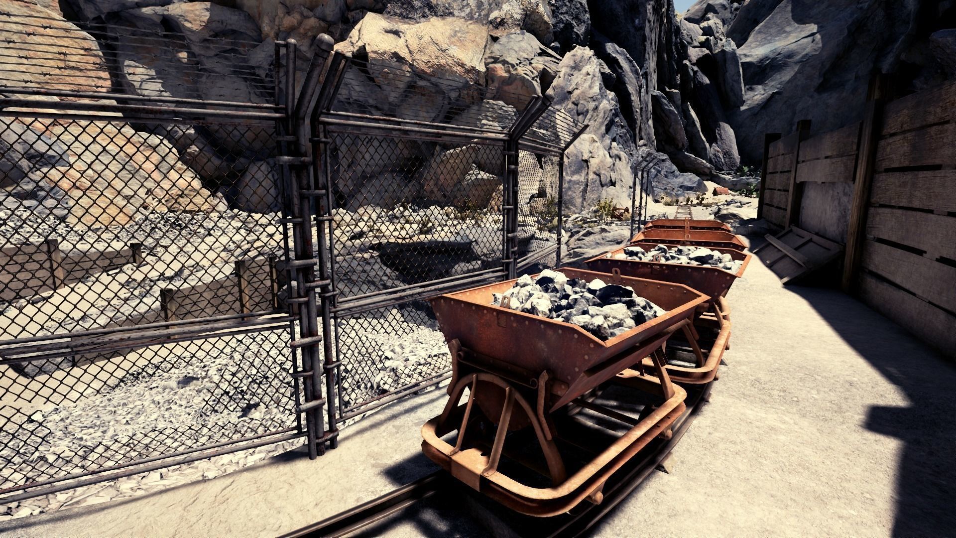 Arid Environment Rocks UE4 project Low-poly 3D model_11