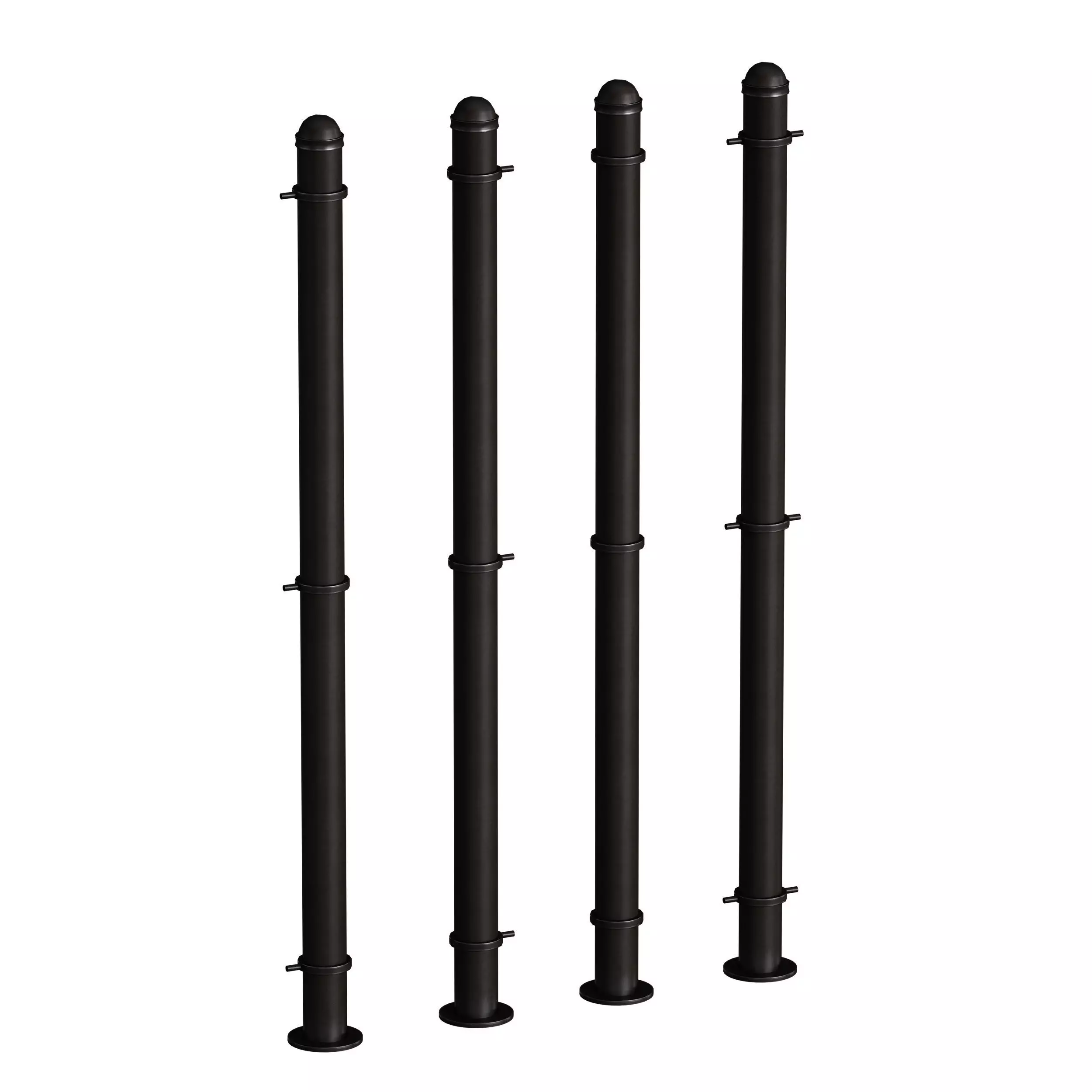 Metal mesh fence gate and wicket 3D model_1