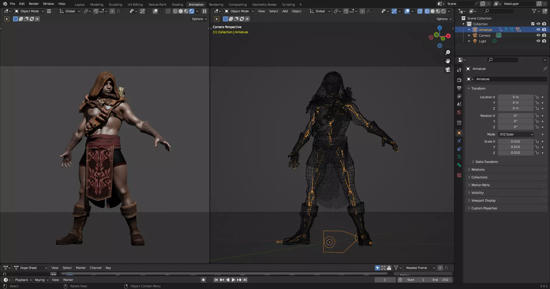 Bandit Assassin Low-poly 3D model_18