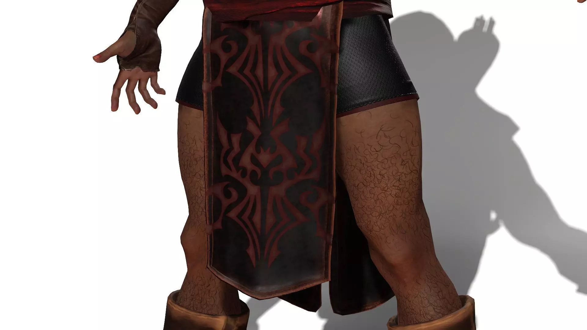 Bandit Assassin Low-poly 3D model_4