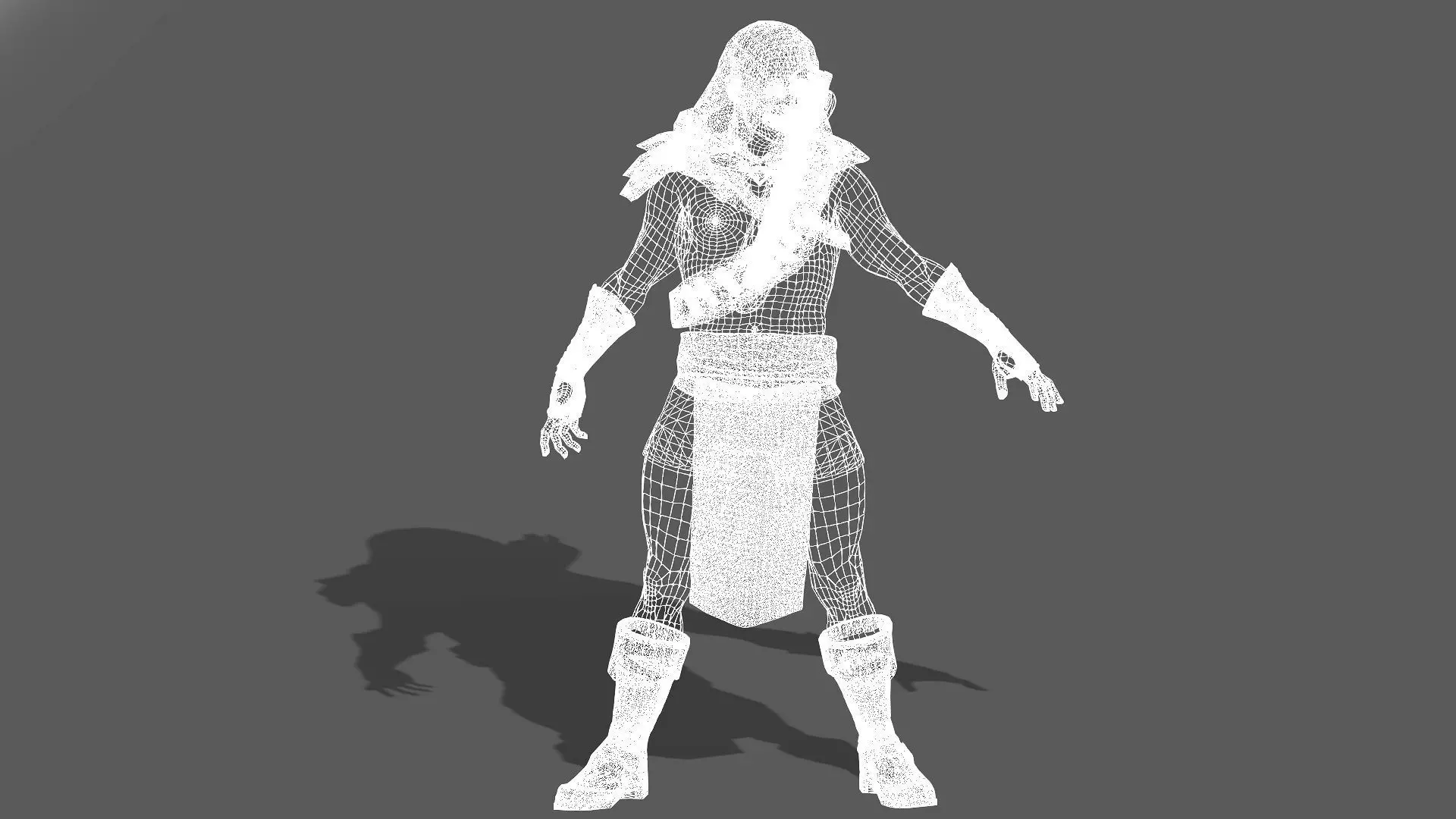 Bandit Assassin Low-poly 3D model_16