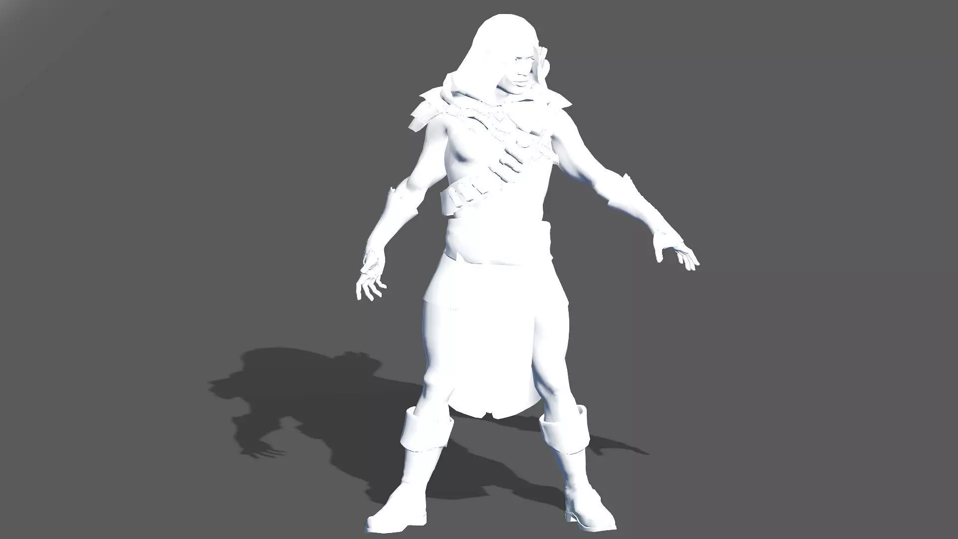 Bandit Assassin Low-poly 3D model_17