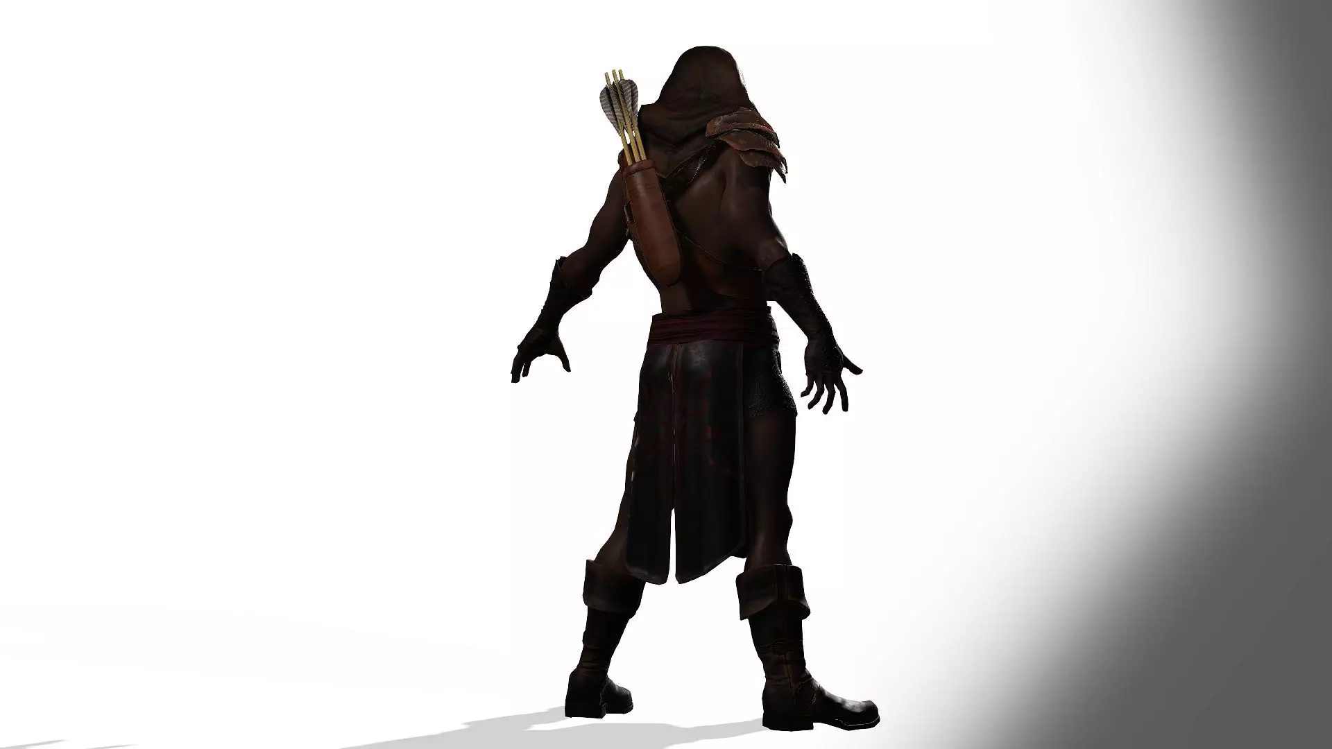 Bandit Assassin Low-poly 3D model_10