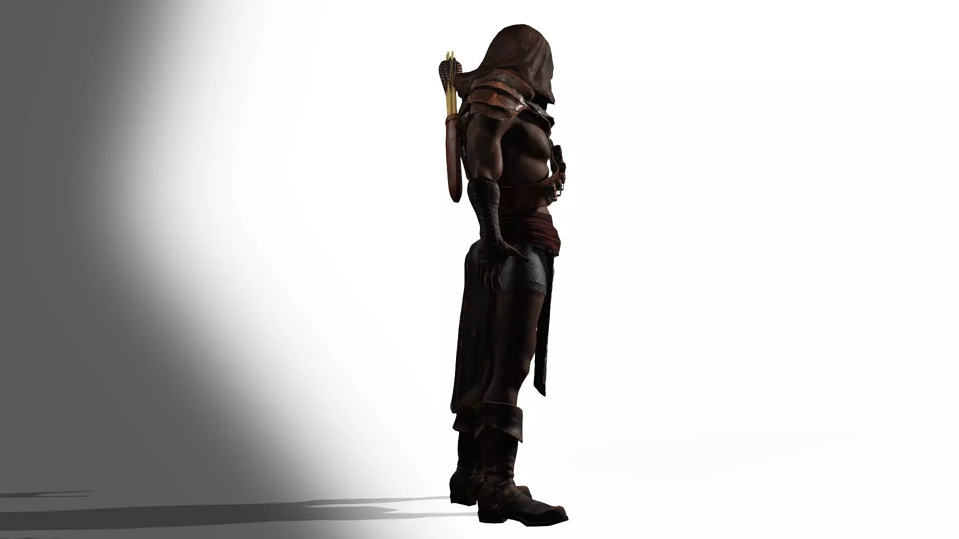 Bandit Assassin Low-poly 3D model_9