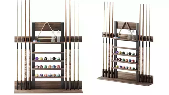 Billiards cue stand