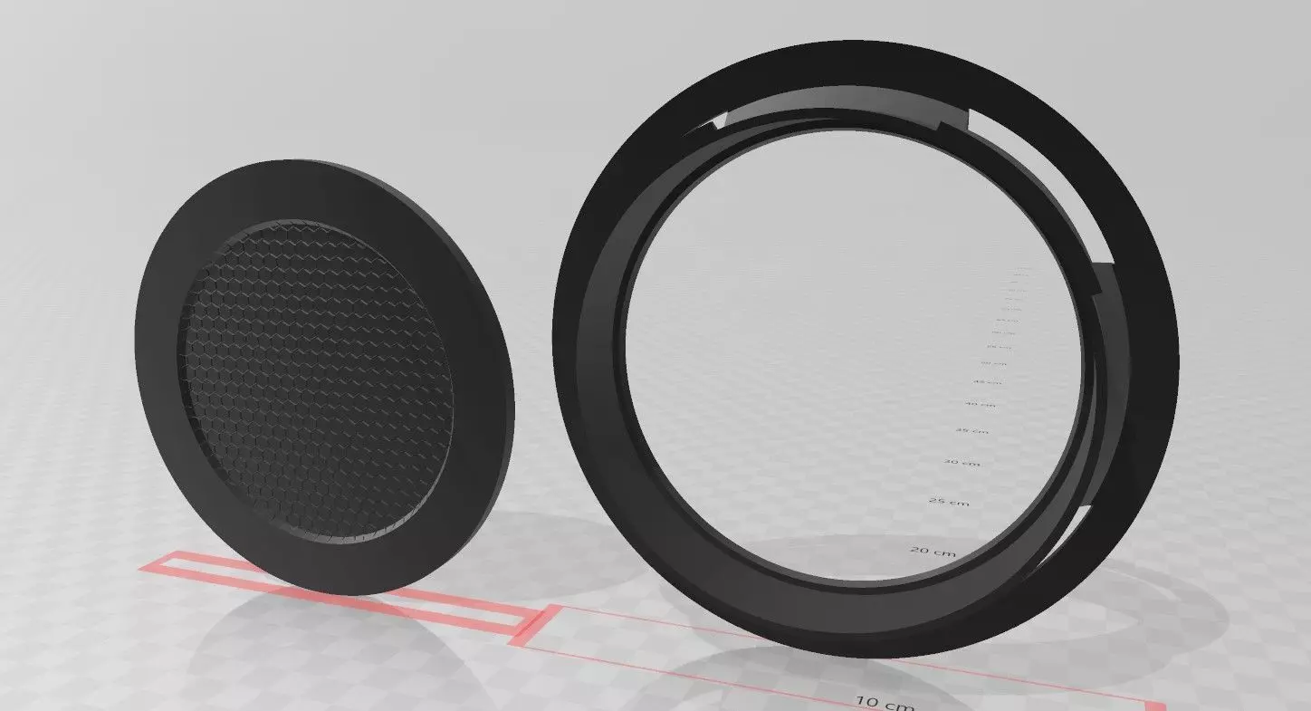 TRON DISK BACK HOLDER 3D print model_2