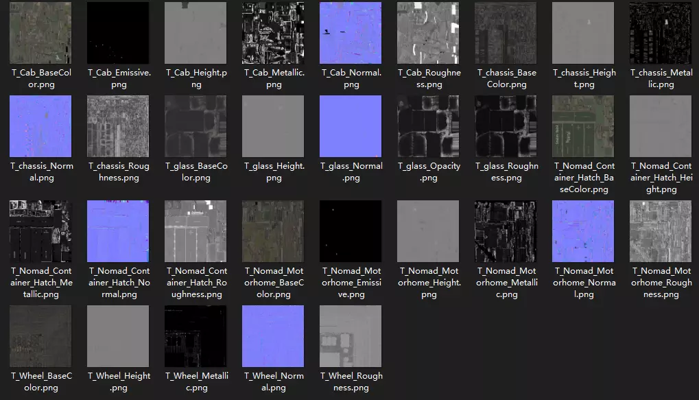 PBR-GrandPa Nomad-PostApocalyptic Truck Low-poly 3D model_44