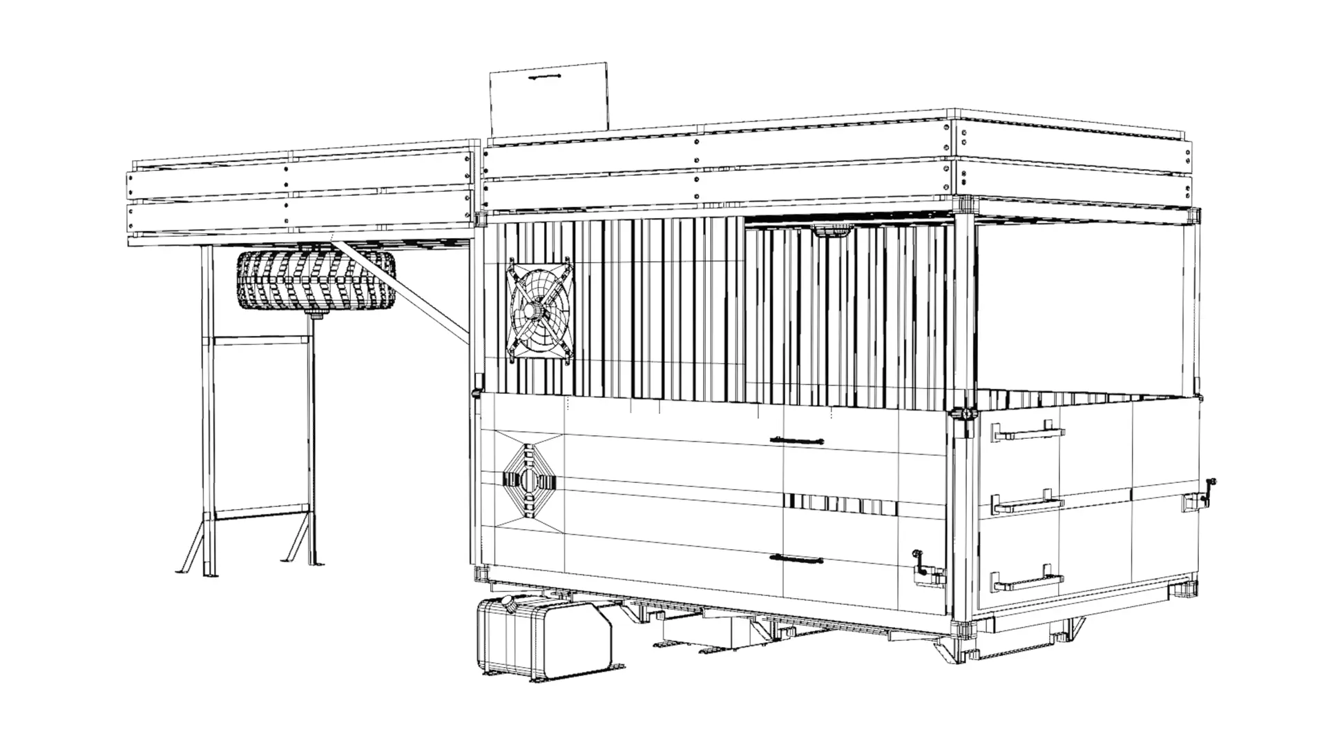 PBR-GrandPa Nomad-PostApocalyptic Truck Low-poly 3D model_40