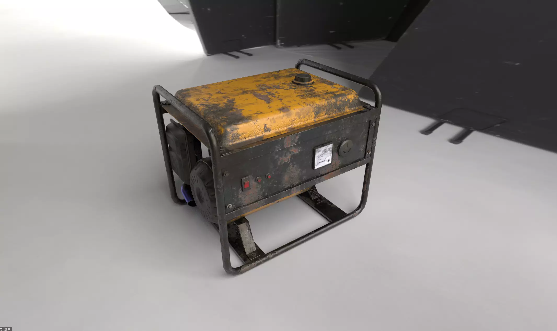 PBR-GrandPa Nomad-PostApocalyptic Truck Low-poly 3D model_33