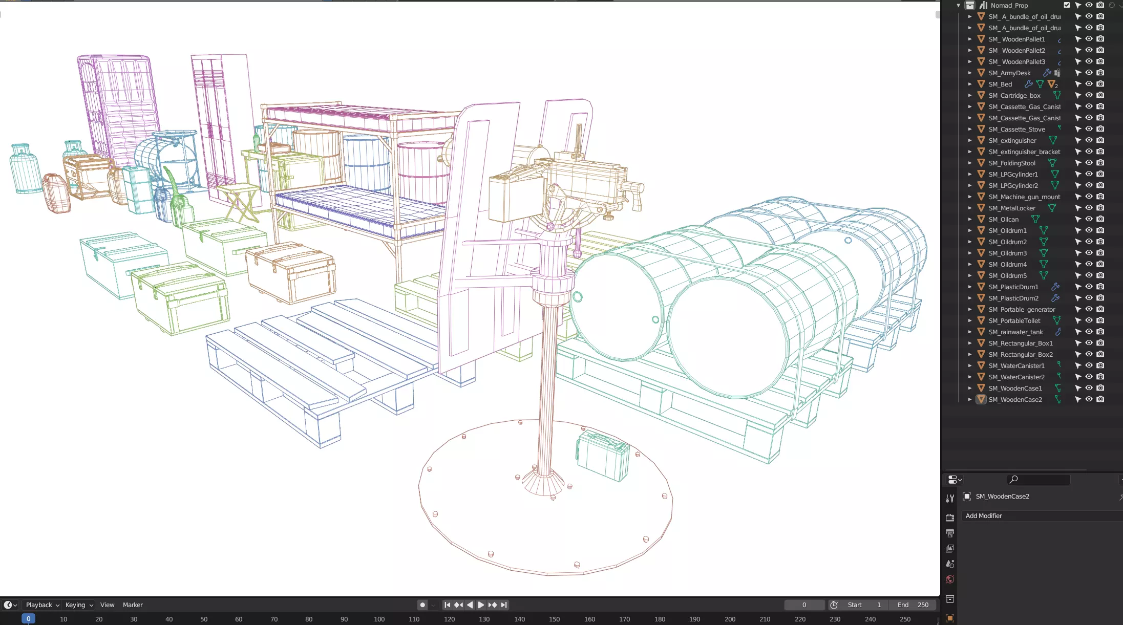 PBR-GrandPa Nomad-PostApocalyptic Truck Low-poly 3D model_36