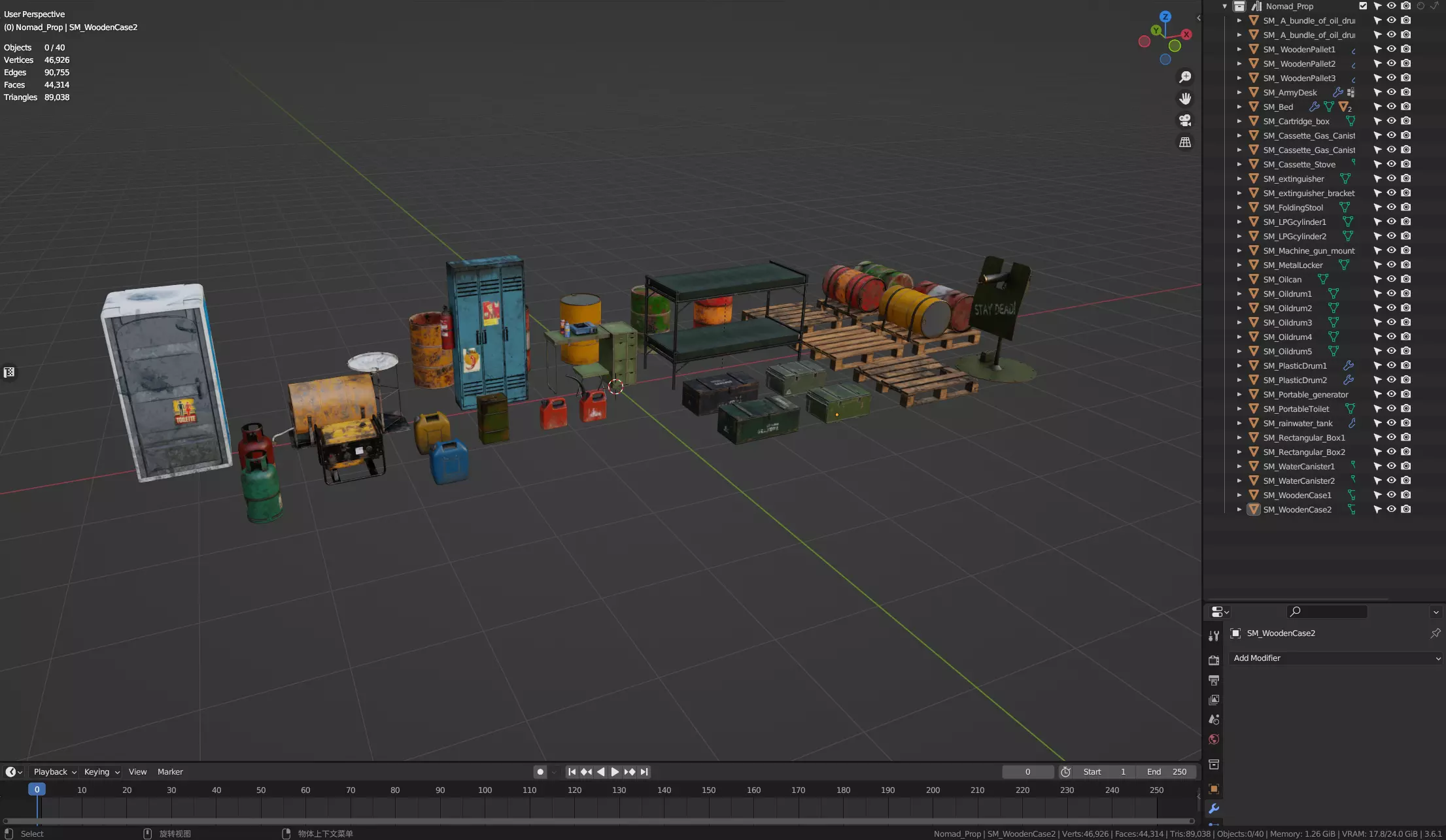 PBR-GrandPa Nomad-PostApocalyptic Truck Low-poly 3D model_35