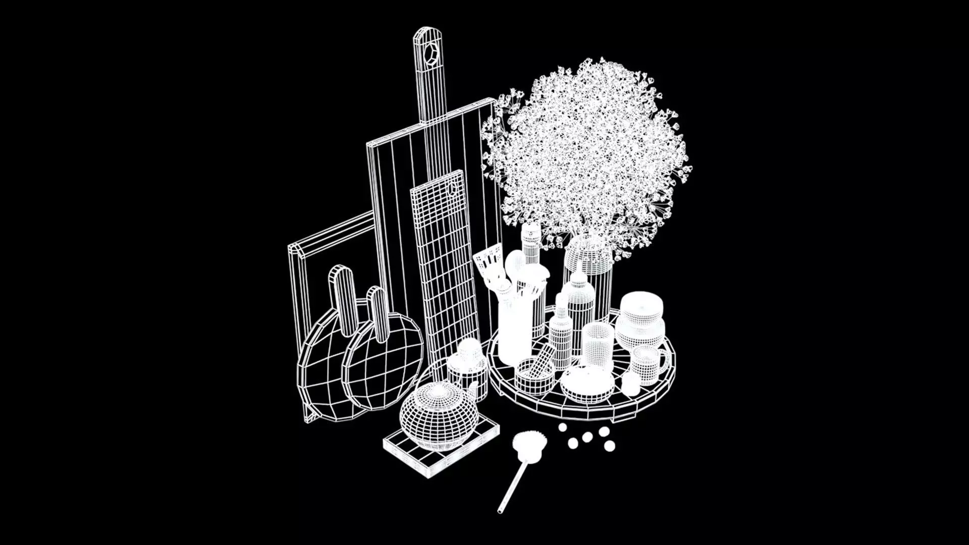 Kitchen Accessories 3D model_16