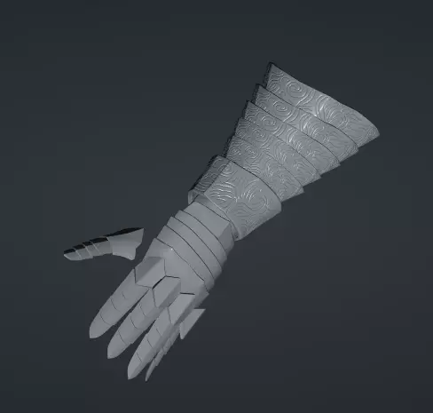 VARGRAM THE RAGING WOLF HAND ARMOR HIGHT DETAIL 3D print model_1