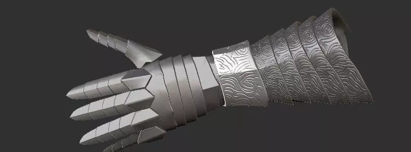 VARGRAM THE RAGING WOLF HAND ARMOR HIGHT DETAIL 3D print model_0
