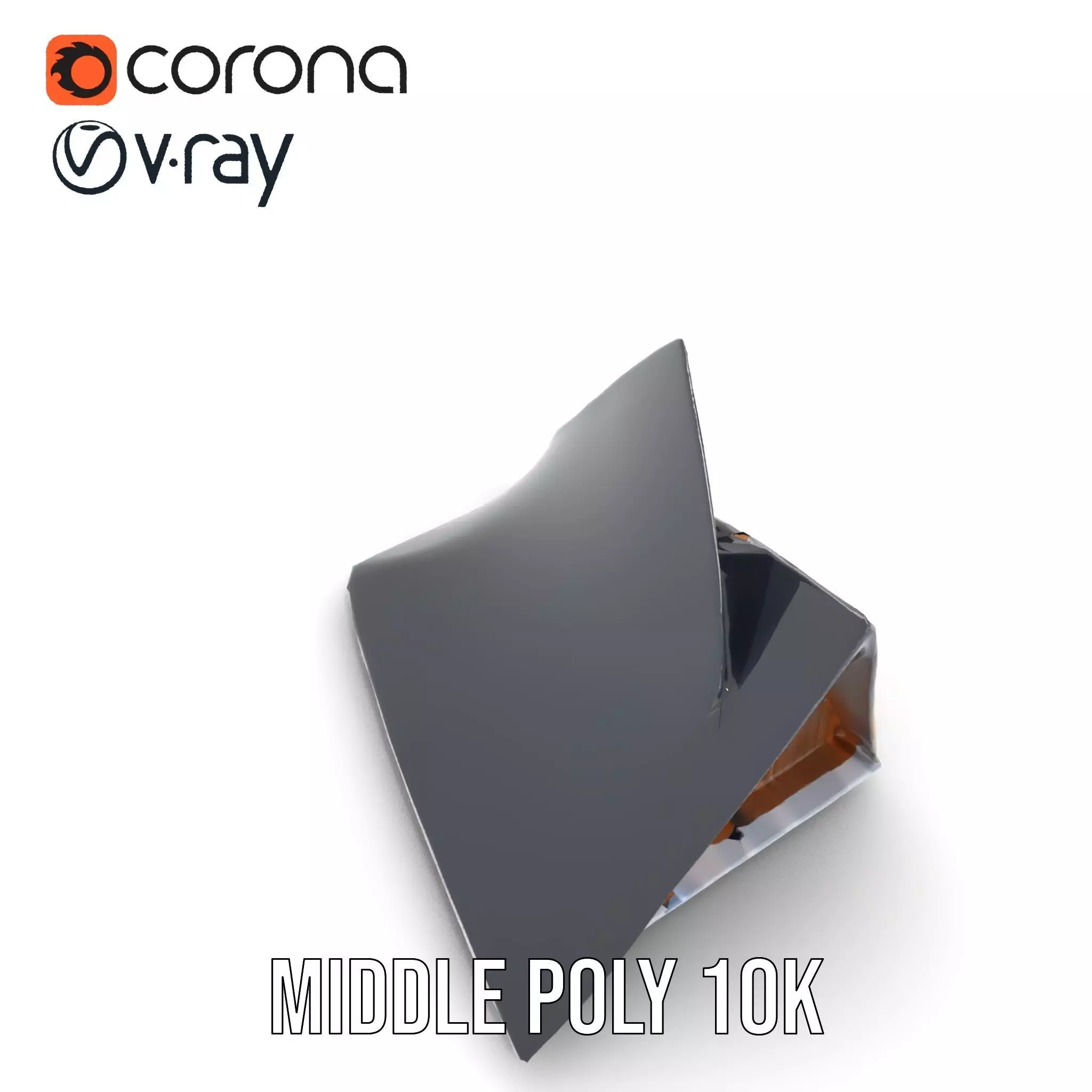 Futuristic Glass Building model pack Low-poly 3D model_6