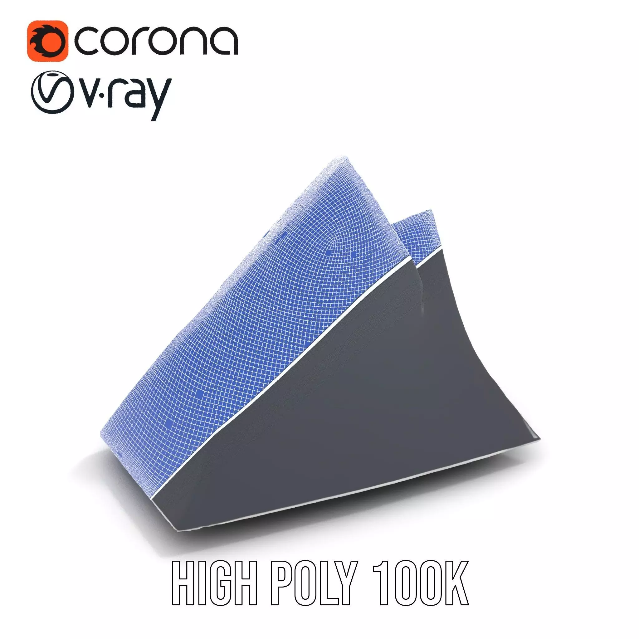 Futuristic Glass Building model pack Low-poly 3D model_31