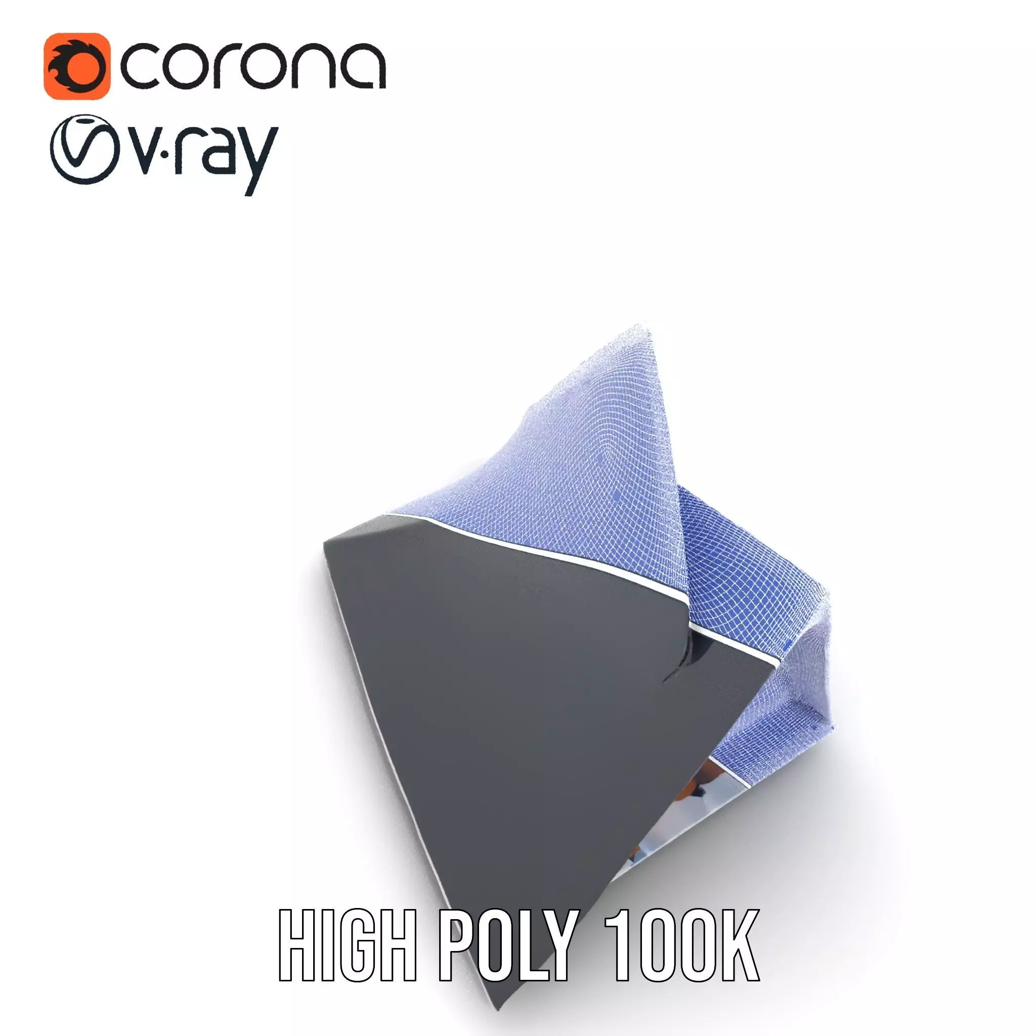 Futuristic Glass Building model pack Low-poly 3D model_33