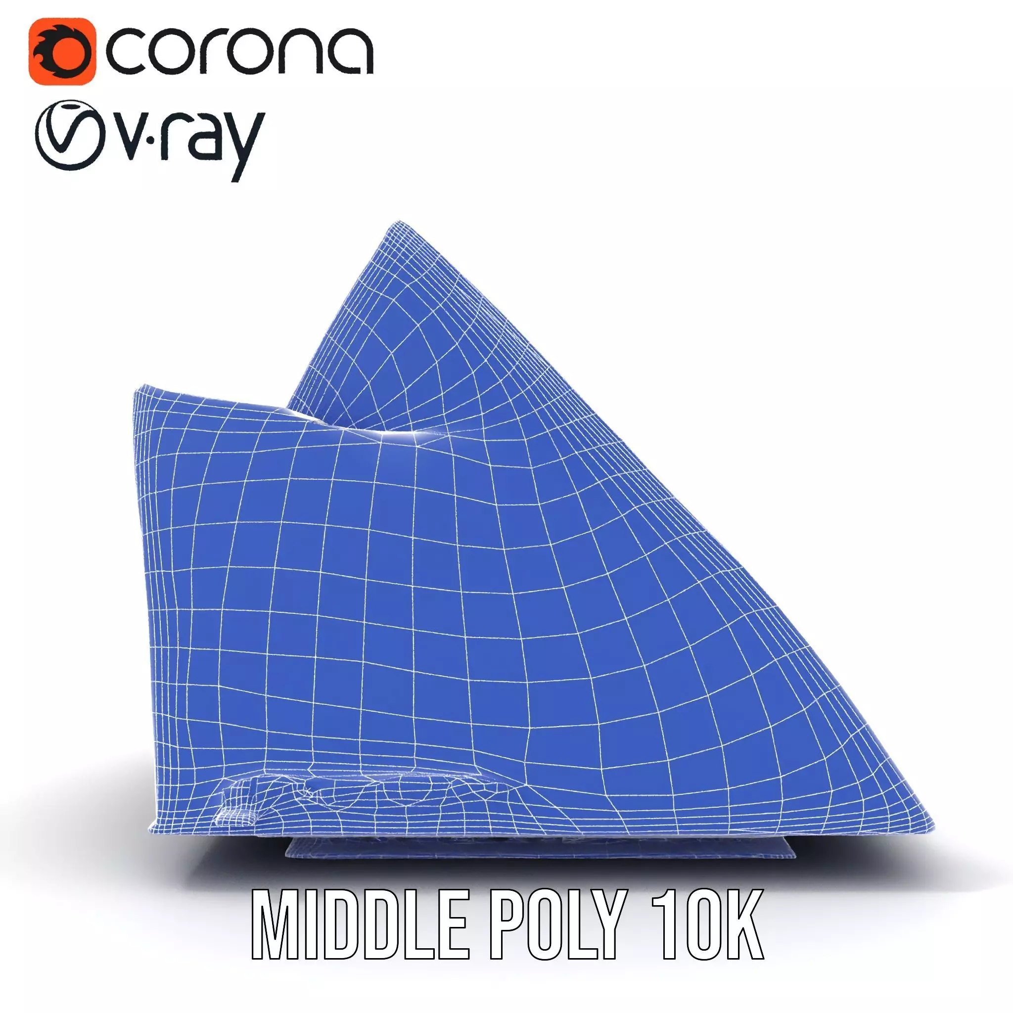 Futuristic Glass Building model pack Low-poly 3D model_27