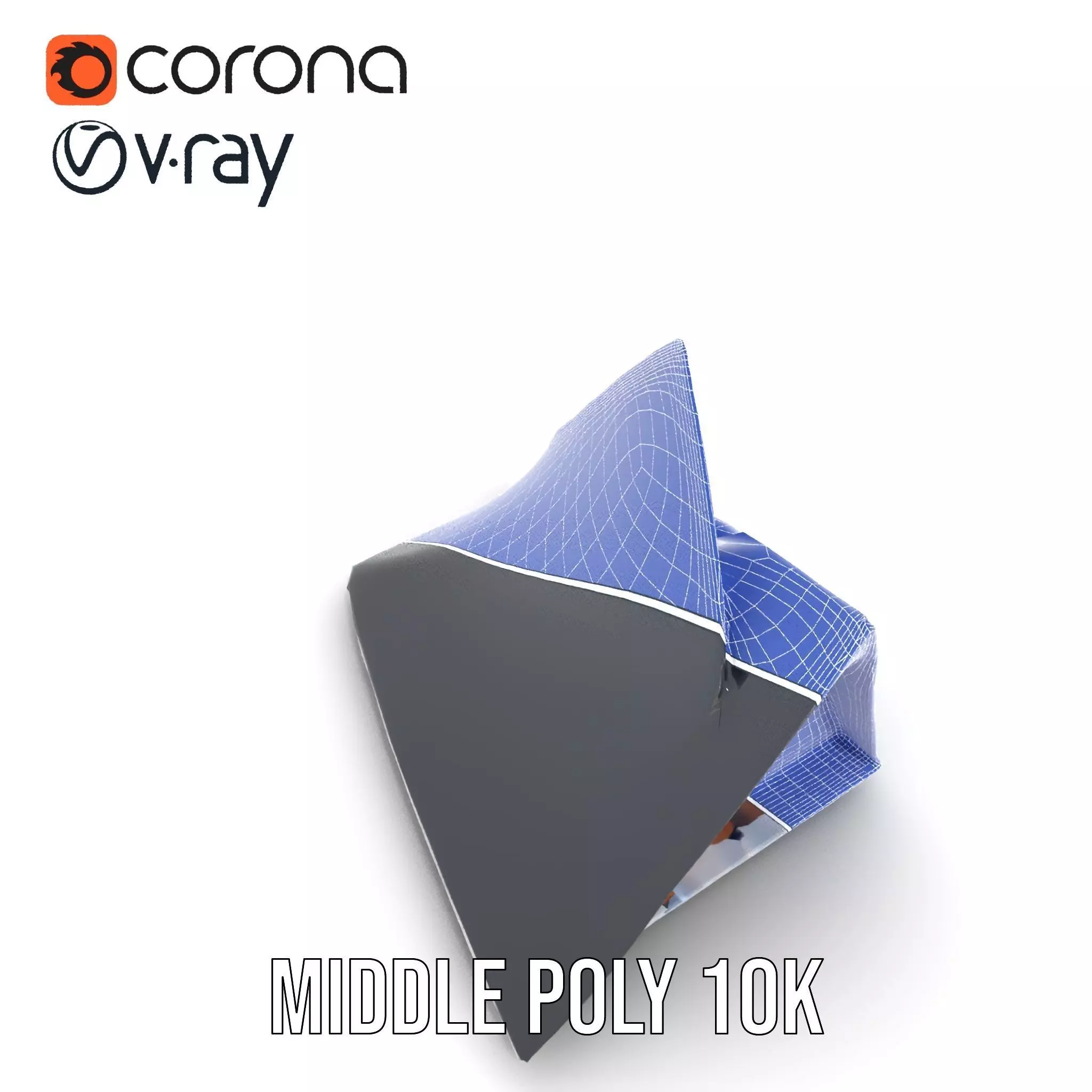 Futuristic Glass Building model pack Low-poly 3D model_29