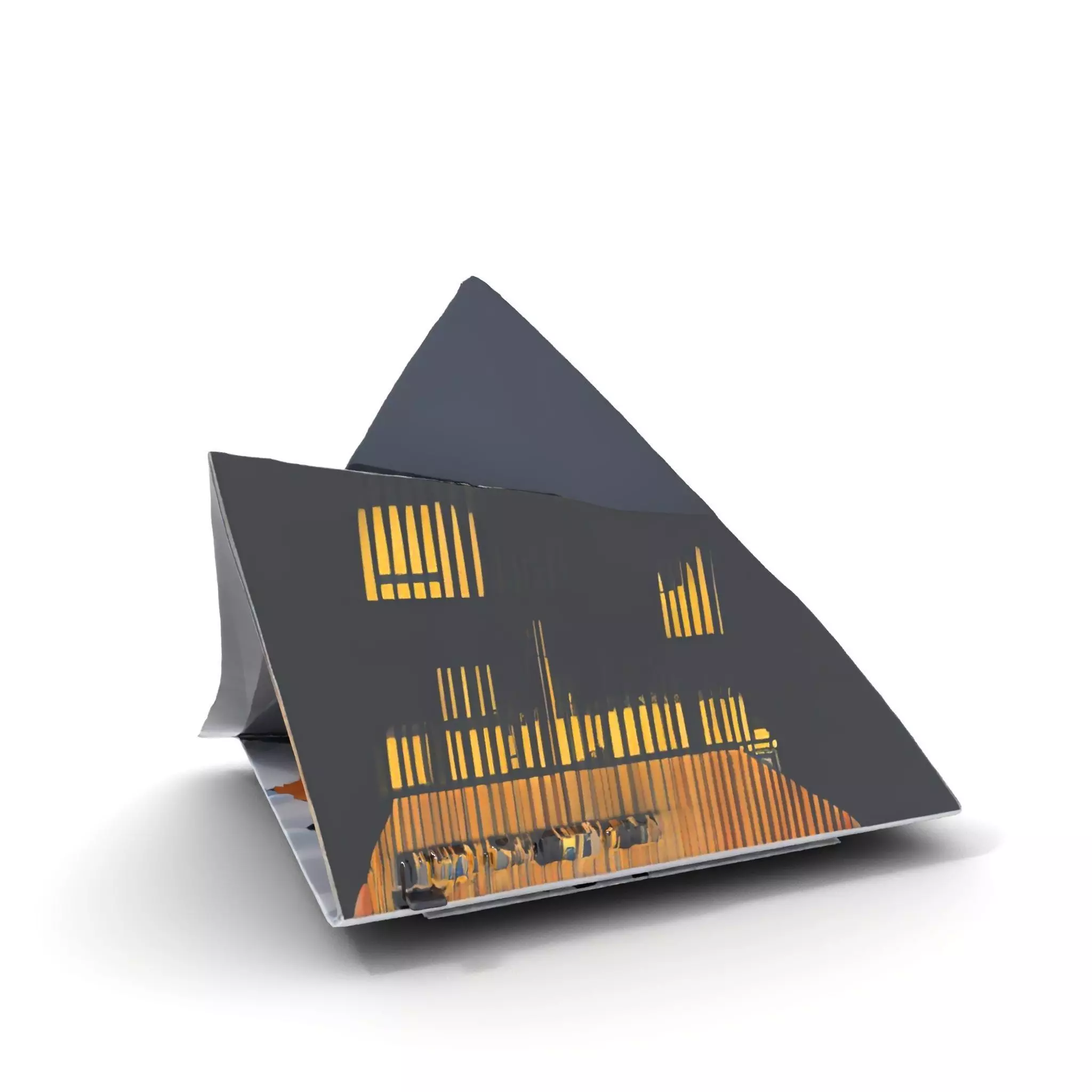 Futuristic Glass Building model pack Low-poly 3D model_0