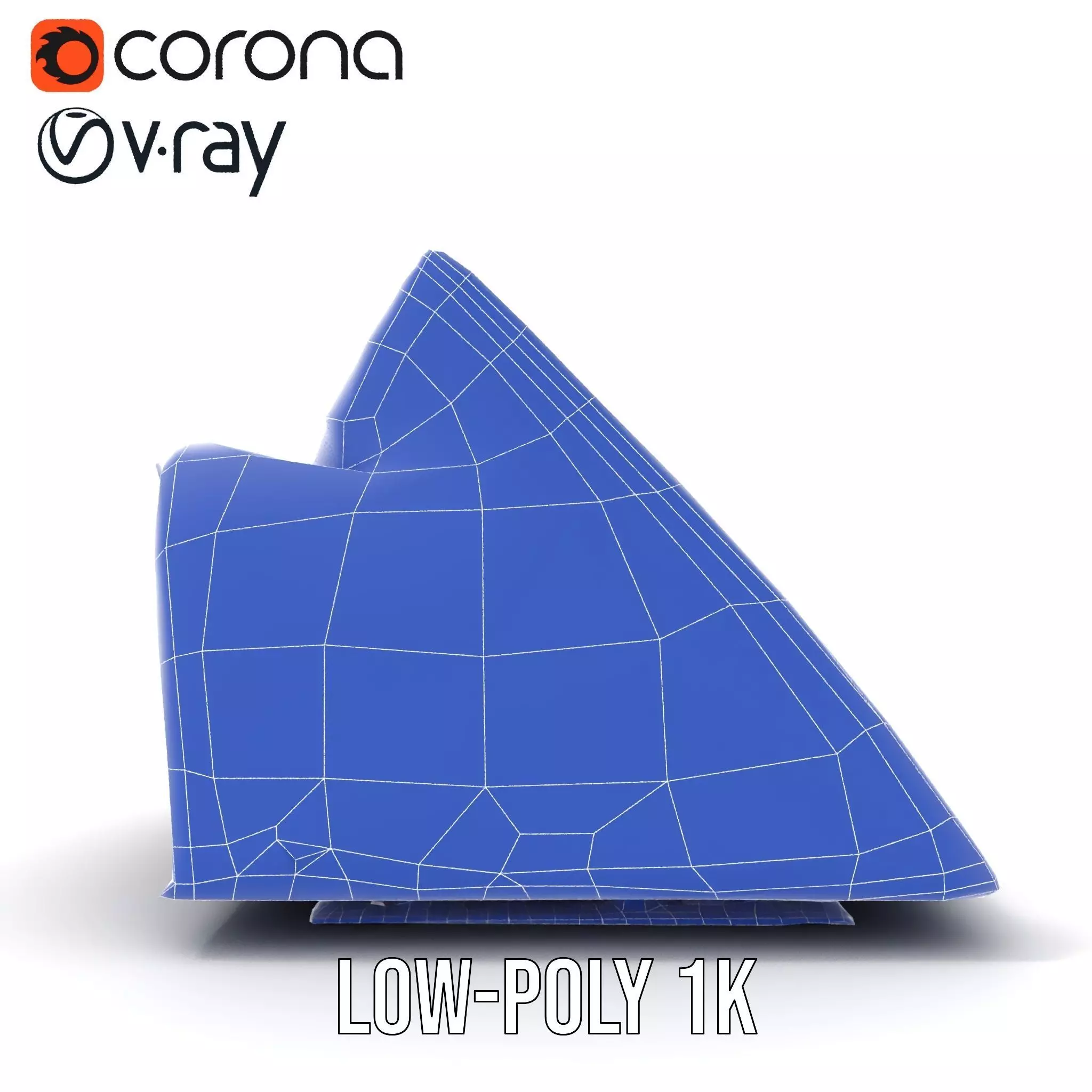 Futuristic Glass Building model pack Low-poly 3D model_30