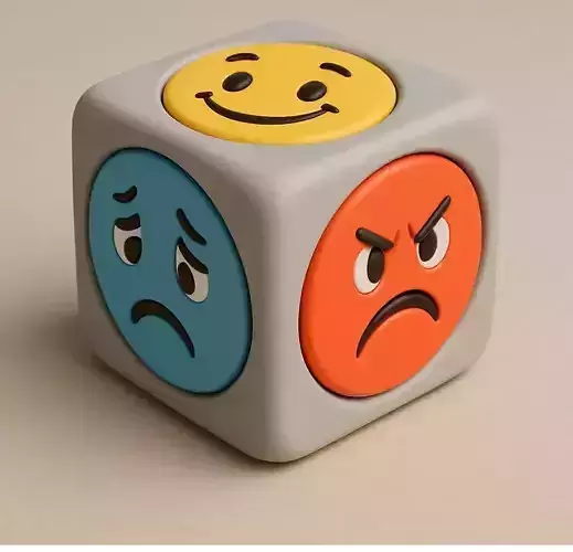 Emotional Faces Cube dice