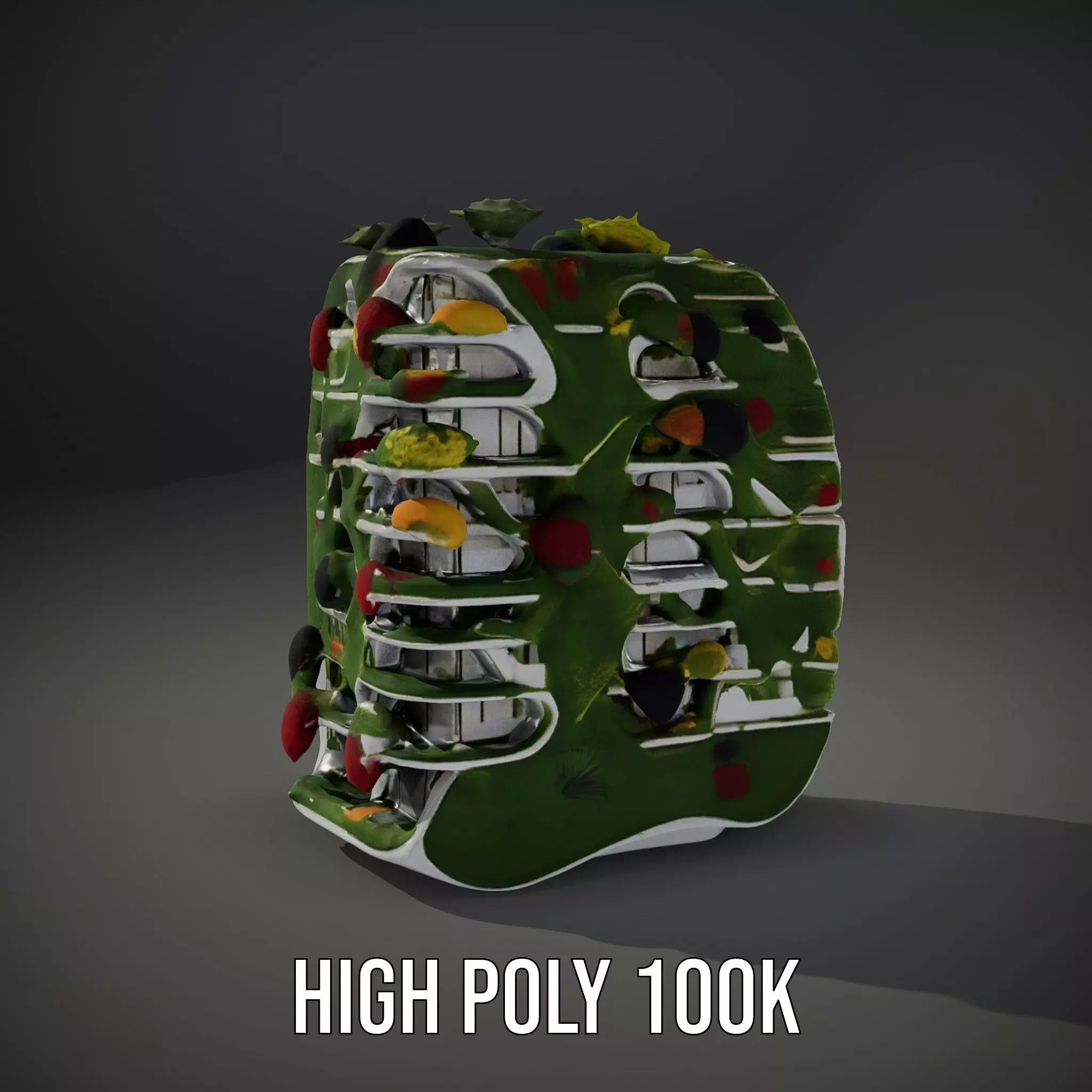 Floral Urban Oasis model pack Low-poly 3D model_9