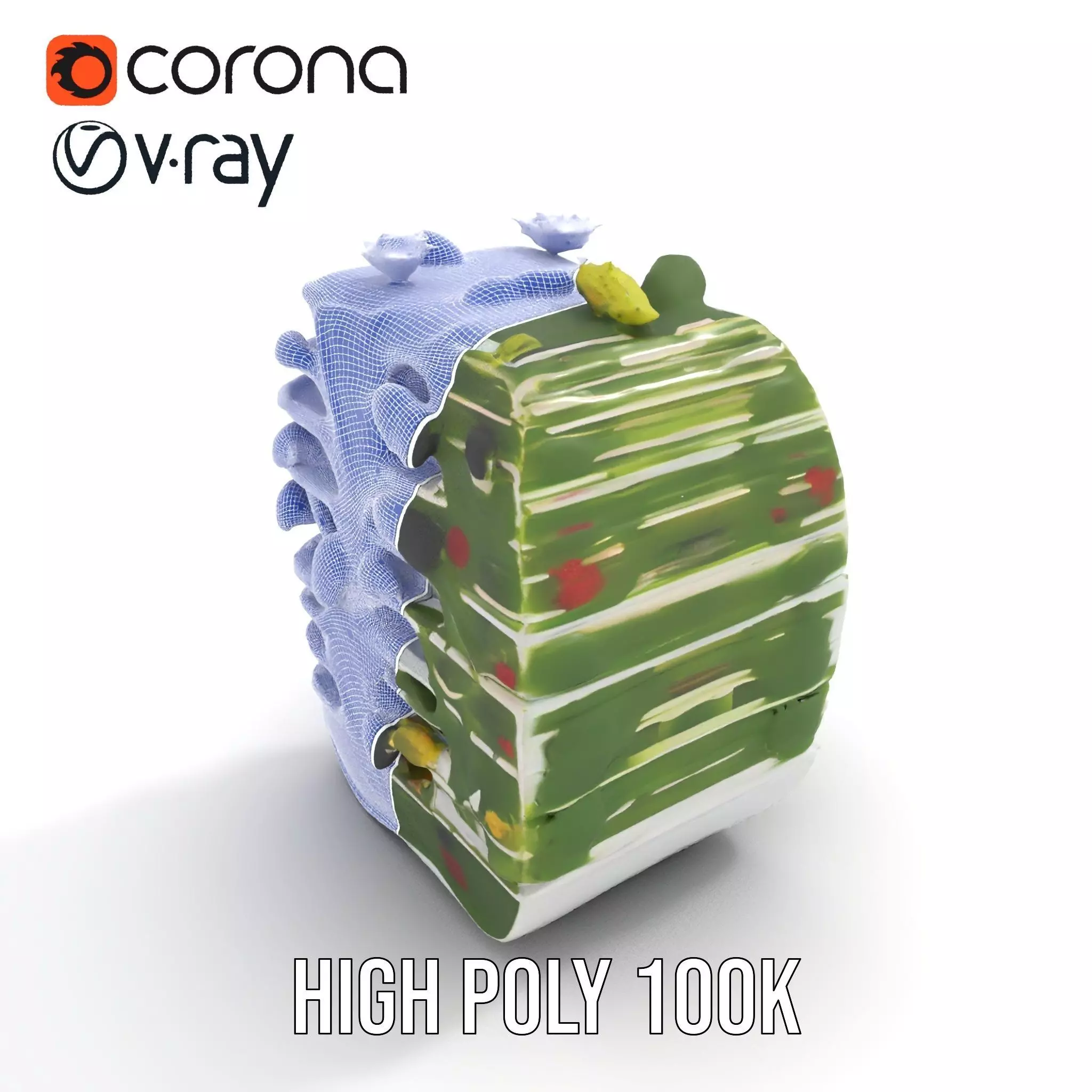 Floral Urban Oasis model pack Low-poly 3D model_33