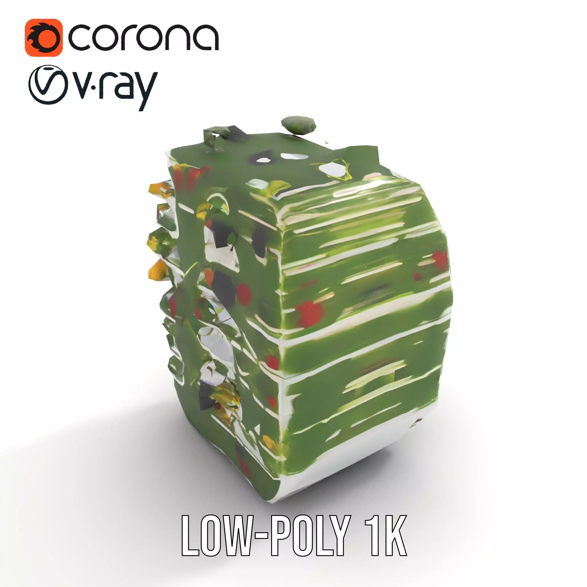 Floral Urban Oasis model pack Low-poly 3D model_14