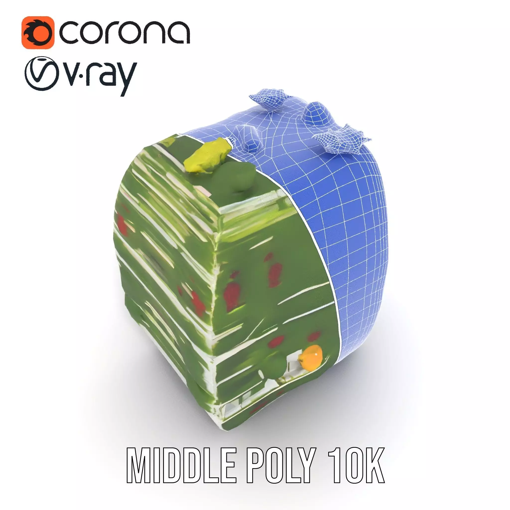 Floral Urban Oasis model pack Low-poly 3D model_24