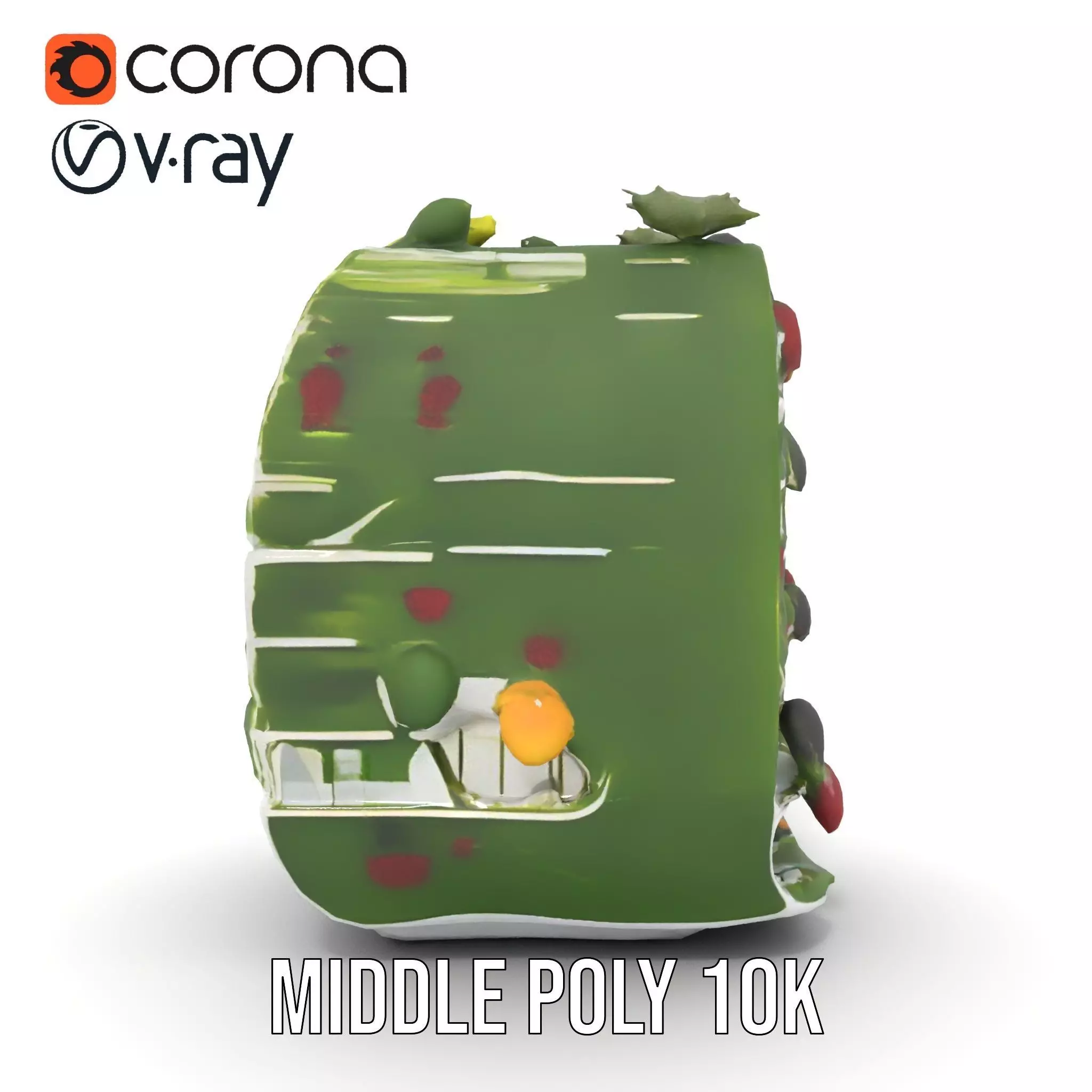 Floral Urban Oasis model pack Low-poly 3D model_27