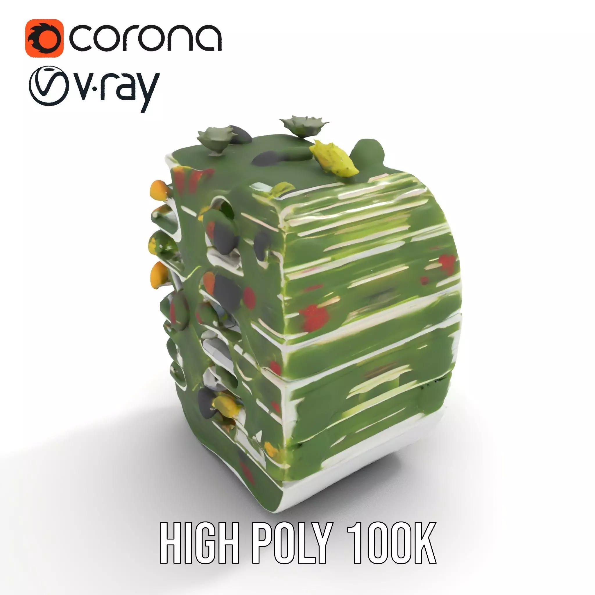 Floral Urban Oasis model pack Low-poly 3D model_23