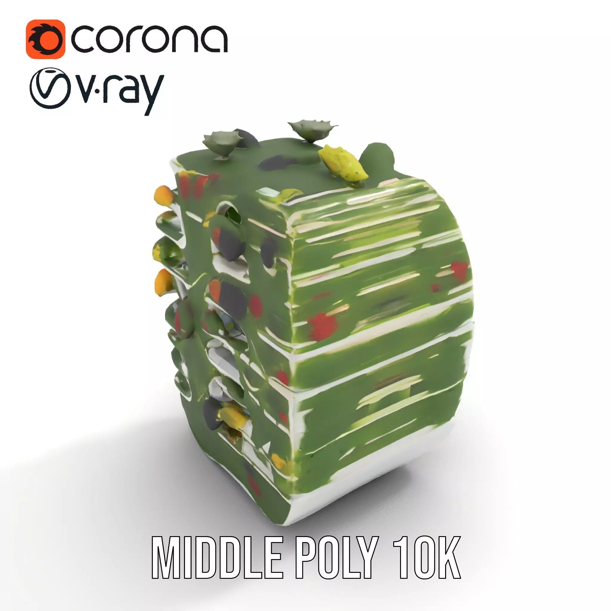 Floral Urban Oasis model pack Low-poly 3D model_15