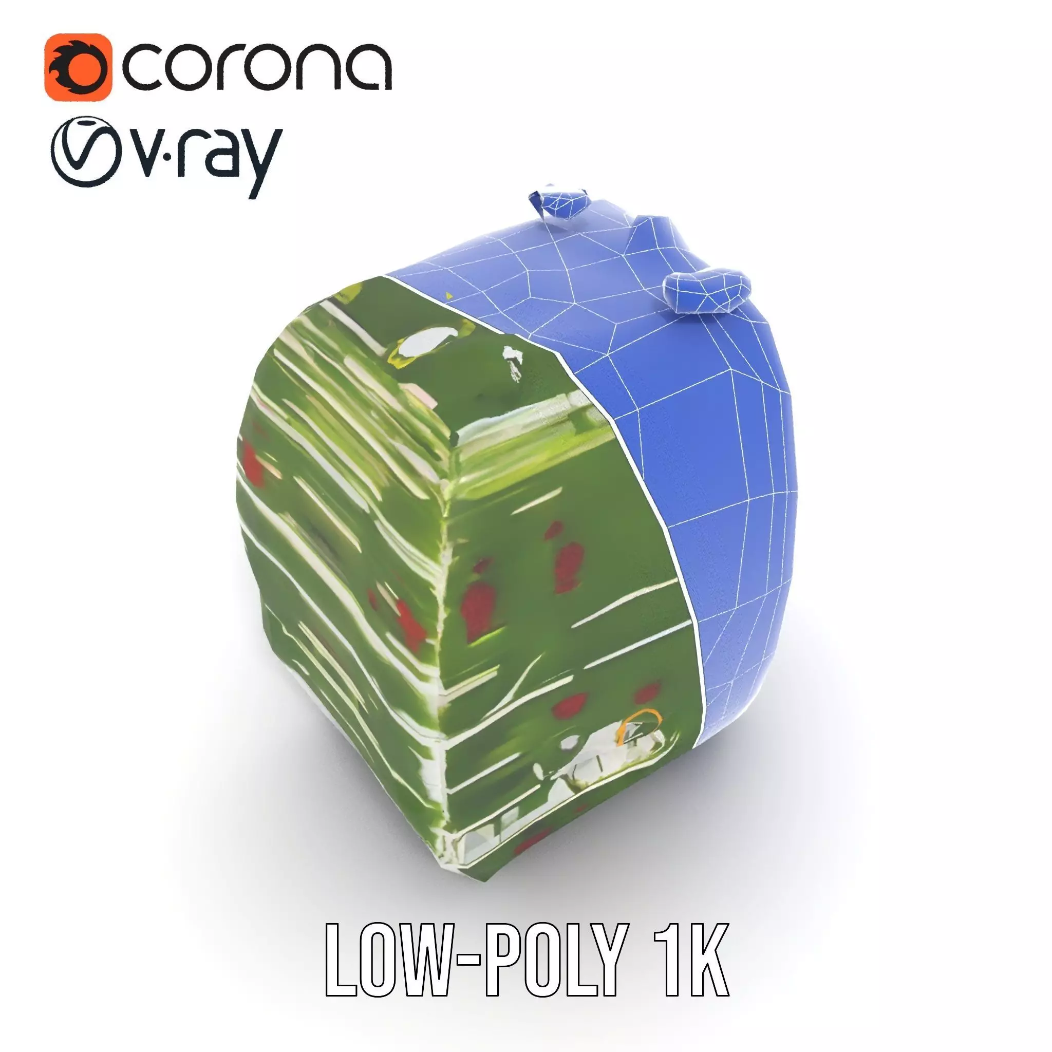 Floral Urban Oasis model pack Low-poly 3D model_22