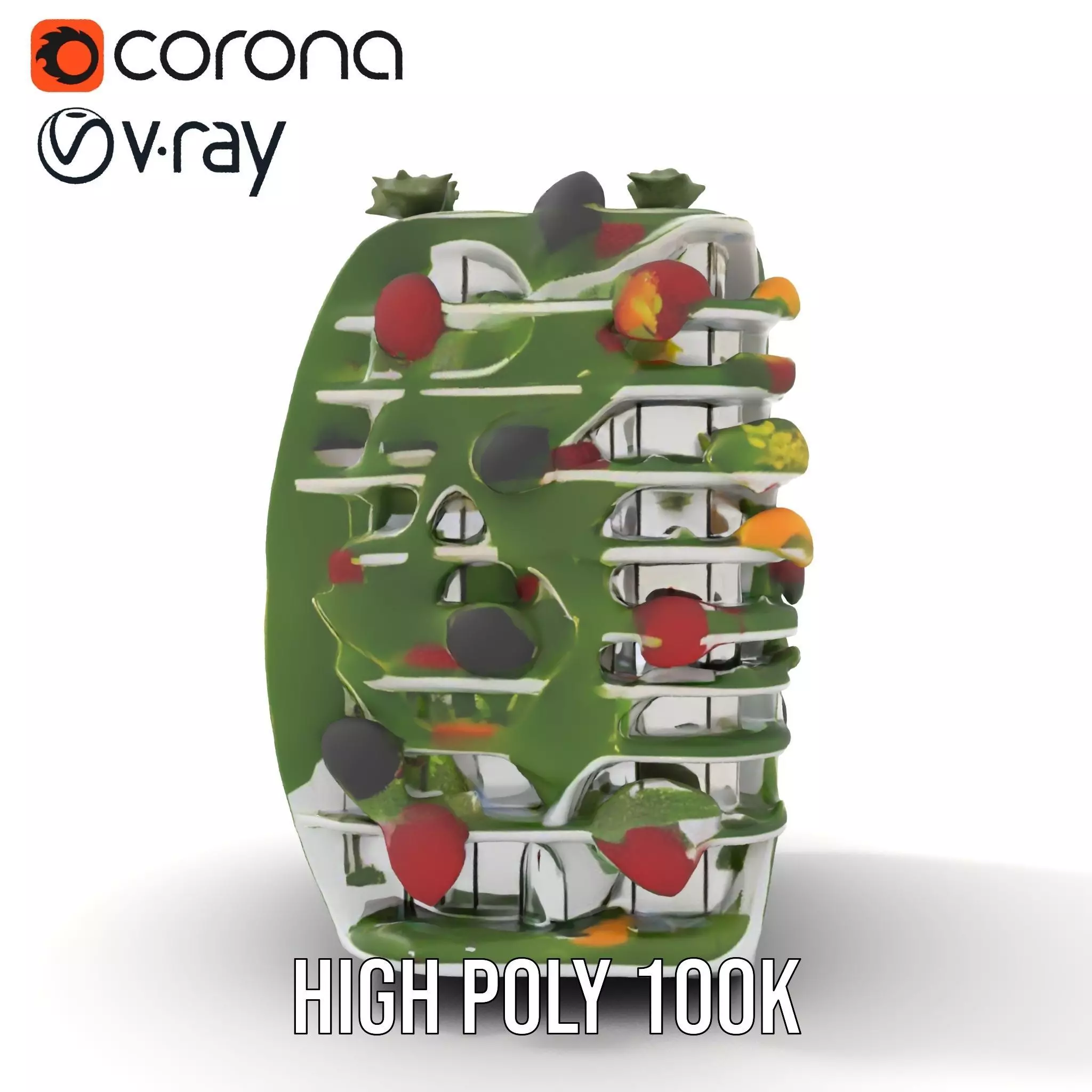 Floral Urban Oasis model pack Low-poly 3D model_17