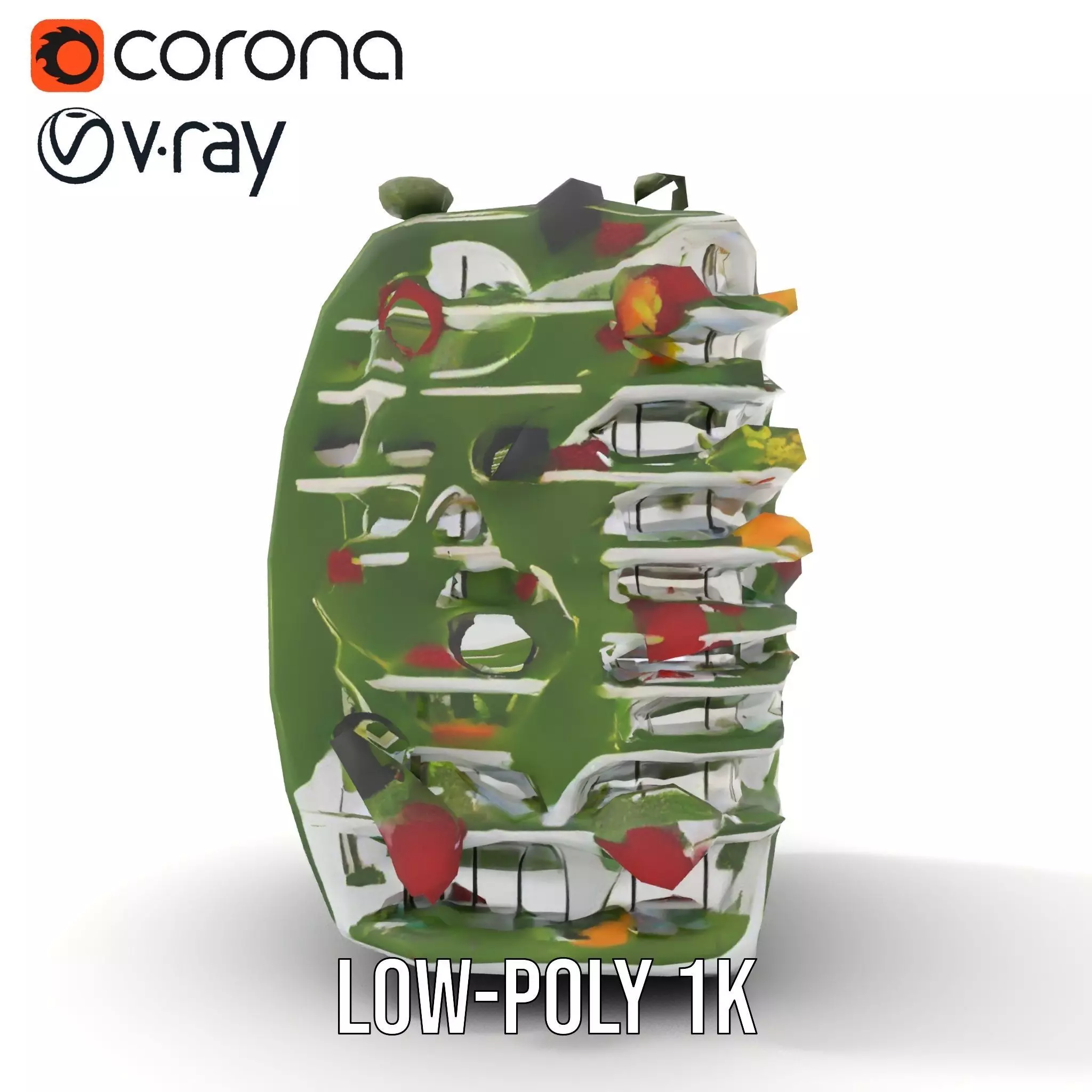 Floral Urban Oasis model pack Low-poly 3D model_25