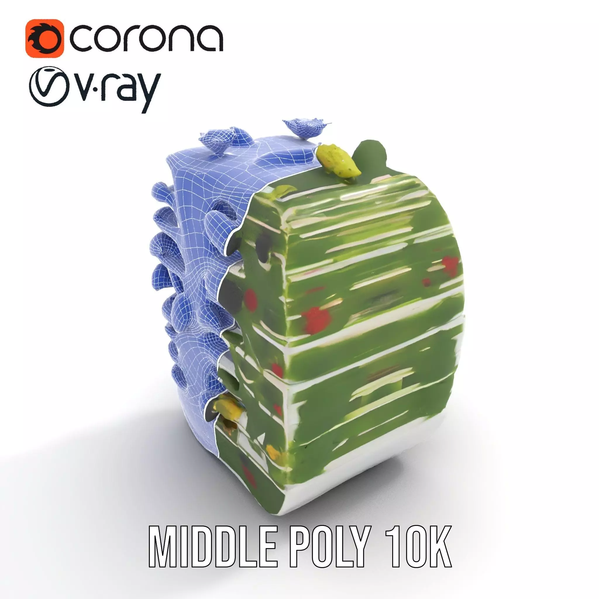 Floral Urban Oasis model pack Low-poly 3D model_6