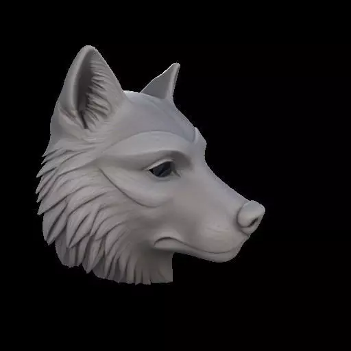 Realistic Wolf Mask 3D print model_26