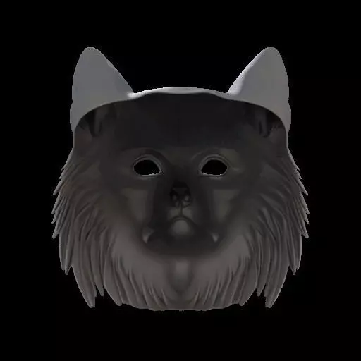 Realistic Wolf Mask 3D print model_8