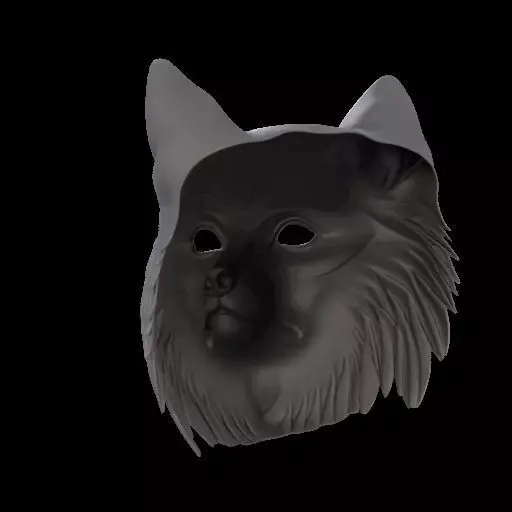 Realistic Wolf Mask 3D print model_10