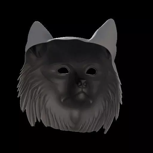 Realistic Wolf Mask 3D print model_7