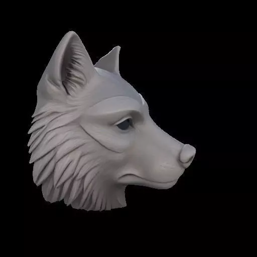Realistic Wolf Mask 3D print model_27